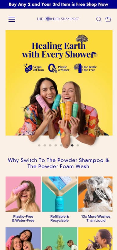 powder shampoo